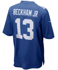 Alternative view of New York Giants Odell Beckham Jr Nike Royal Blue Jersey