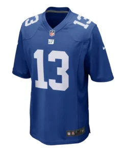 New York Giants Odell Beckham Jr Nike Royal Blue Jersey - Image 3