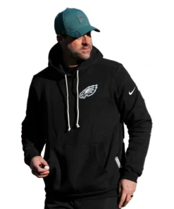 Nick Sirianni 2026 Philadelphia Eagles Logo Sideline Hoodie - Image 2