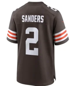 Nike Shedeur Sanders Brown Cleveland Brown Jersey - Image 3