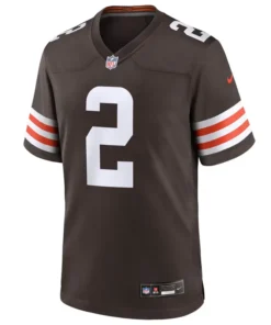 Alternative view of Nike Shedeur Sanders Brown Cleveland Brown Jersey