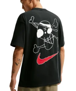 Nike x One Piece Black T-Shirt - Image 2