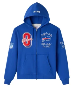 OVO x NFL Royal Buffalo Bills Full-Zip Hoodie