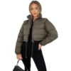 PADDED CROP PUFFER JACKET
