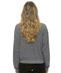 Philadelphia Eagles Aviator Nation Heather Gray Relaxed Tri-Blend Sweatshirt - Image 2
