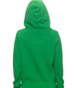 Philadelphia Eagles Aviator Nation Kelly Green Tri-Blend Full-Zip Hoodie - Image 2