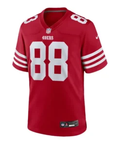 San Francisco 49ers 88 Jake Tonges Scarlet Jersey