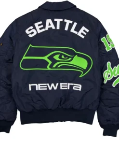 Seattle Seahawks New Era x Alpha Industries MA-1 Full-Zip Jacket - Image 3