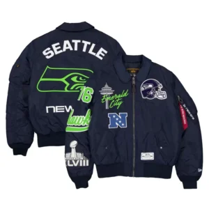 Seattle Seahawks New Era x Alpha Industries MA-1 Full-Zip Jacket