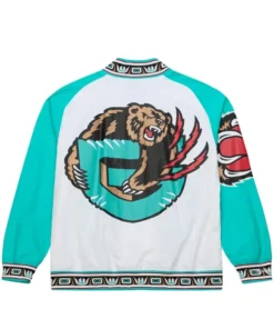 Alternative view of Vancouver Grizzlies White 1995 Warm Up Jacket
