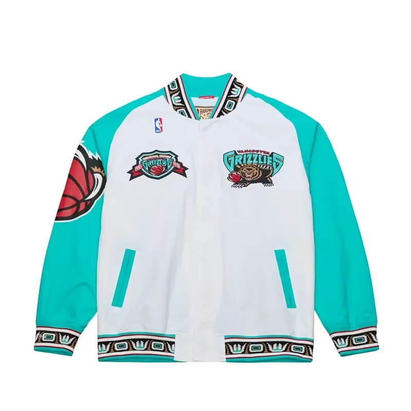 Vancouver Grizzlies White 1995 Warm Up Jacket