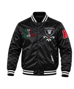 Viva Los Raiders Sugar Skull Satin Jacket