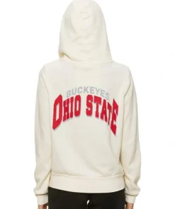 Alternative view of 2026 Aviator Nation x Ohio State 5-Stripe Zip Hoodie