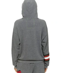 Alternative view of 2026 Aviator Nation x Ohio State University Grey Relaxed Pullover Hoodie