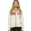 Aviator Nation x Ohio State 5-Stripe Zip Hoodie