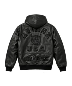 Ken Carson Avirex x Cartunez Leather Jacket - Image 2