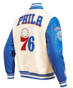 Philadelphia 76ers Retro Classic Varsity Full-Zip Jacket - Image 3