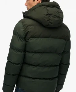 Superdry Colourblock Hooded Puffer Jacket - Image 2