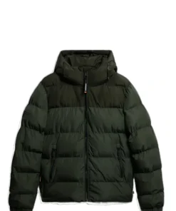 Superdry Colourblock Hooded Puffer Jacket