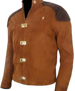 Warriors Viper Pilot Battlestar Galactica Jacket Brown Real Suede Leather Jacket