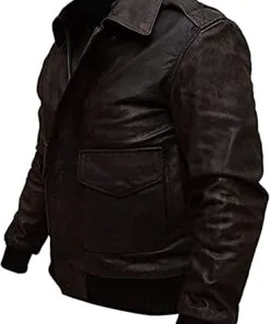 Alternative view of Mens Motorcycle Brown Leather Handmade Jacket