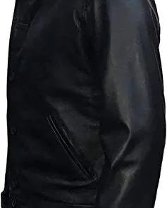 Men's New Motorcycle Black Biker Real Leather Jacket - Image 4