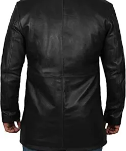 Alternative view of Black Leather Jacket - Natural Distressed Leather Jacket for Men