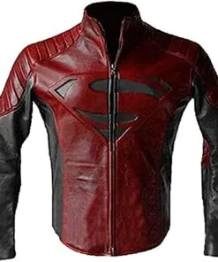 Men's Superman Costume, Black Super Man Jacket, Superman Leather Jacket, DC Comics Jacket, Clark Kent Costume - Image 9