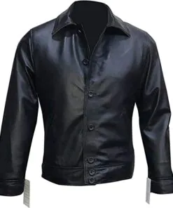 Men's New Motorcycle Black Biker Real Leather Jacket
