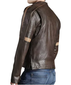 Mens Tom Cruise War of the World Real Leather Motorcycle Jacket - Image 3