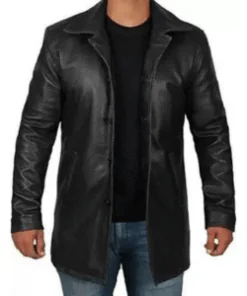 Black Leather Jacket - Natural Distressed Leather Jacket for Men
