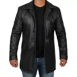 Black Leather Jacket - Natural Distressed Leather Jacket for Men