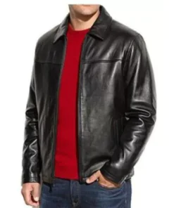 Men’s Black Genuine Lambskin Leather Classic Jacket
