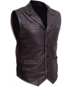 Hell on Wheels Cullen Bohannan Real Leather Motorcycle Biker Vest