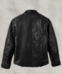 David Beckham Brown Leather Jacket - Image 4