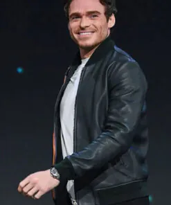 Alternative view of Richard Madden Leather Jacket.