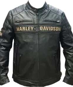 Alternative view of Harley Davidson Jacket Motorbike Wear Cafe Racer Leather Jacket