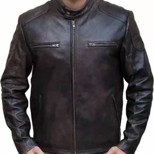 Captain America Civil War Steve Rogers, Chris Evans Brown Cowhide Leather Jacket