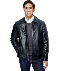 Men's New Zealand Lambskin Leather Classic Open Bottom Jacket