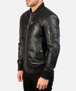 Bomber Genuine Leather Men's Jacket - Image 4