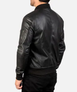Alternative view of Bomber Genuine Leather Men's Jacket