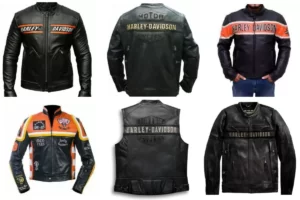 Harley Davison Leather Jackets Collage